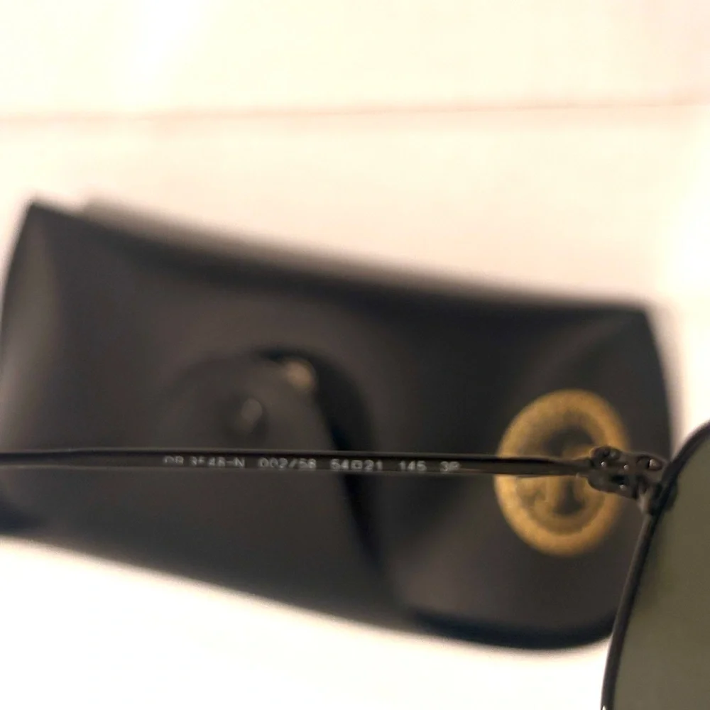 Ray-Ban RB3548 Hexagonal Black Sunglasses polarized Made in Italy 54